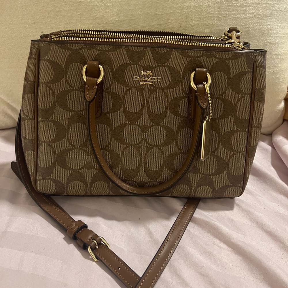 Coach two tone purse